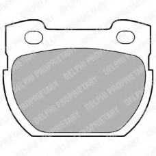 LP777 DELPHI Комплект тормозных колодок, дисковый тормоз