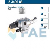 5340988 FAE Термостат, охлаждающая жидкость