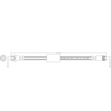 6033 REMKAFLEX Тормозной шланг