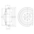 BF273 DELPHI Тормозной барабан