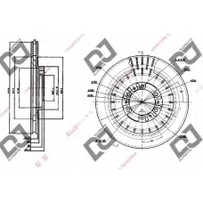 BD1235 DJ PARTS Тормозной диск