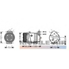 3700K389 VAN WEZEL Компрессор, кондиционер