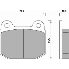 463881 ROULUNDS Disc-brake pad, front