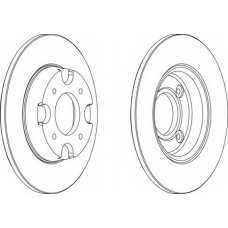 DDF538-1 FERODO Тормозной диск