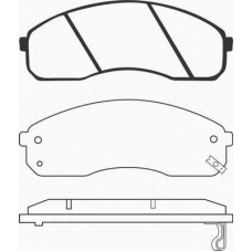 J PA-K05AF JAPANPARTS Комплект тормозных колодок, дисковый тормоз