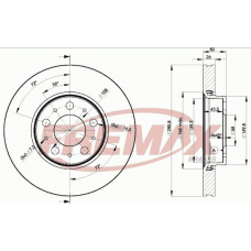 BD-4046-50 FREMAX Тормозной диск