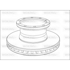 NSA1011.20 WOKING Тормозной диск