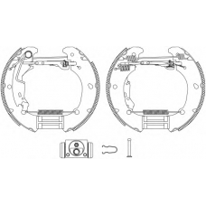 8DB 355 004-881 HELLA Комплект тормозных колодок