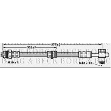 BBH6898 BORG & BECK Тормозной шланг