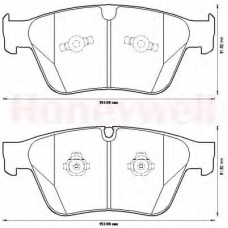 573233B BENDIX Комплект тормозных колодок, дисковый тормоз