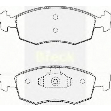 20907 10 1 BRECK Комплект тормозных колодок, дисковый тормоз