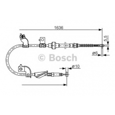 1 987 482 120 BOSCH Трос, стояночная тормозная система