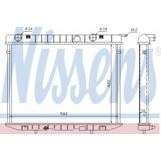 63056 NISSENS Радиатор, охлаждение двигателя