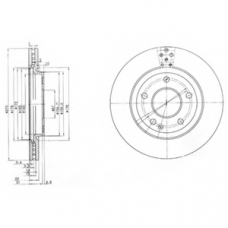 BG3709 DELPHI Тормозной диск