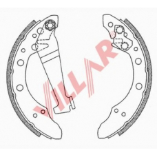 629.0503 VILLAR Комплект тормозных колодок