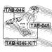 TAB-046 FEBEST Подвеска, рычаг независимой подвески колеса