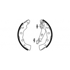 8DB 355 022-641 HELLA Комплект тормозных колодок