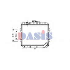 140040N AKS DASIS Радиатор, охлаждение двигателя