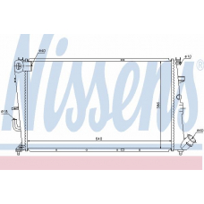 61299 NISSENS Радиатор, охлаждение двигателя