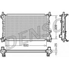 DRM10003 DENSO Радиатор, охлаждение двигателя