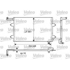 816910 VALEO Конденсатор, кондиционер