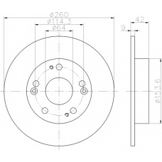 8DD 355 118-991 HELLA PAGID Тормозной диск