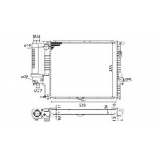 350213693003 MAGNETI MARELLI Радиатор, охлаждение двигателя