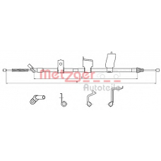 17.0329 METZGER Трос, стояночная тормозная система