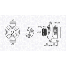 063377020010 MAGNETI MARELLI Генератор