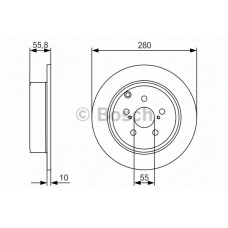 0 986 479 969 BOSCH Тормозной диск