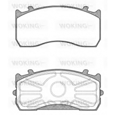 JSA 9153.10 WOKING Комплект тормозных колодок, дисковый тормоз