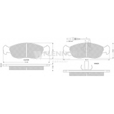 FB210279 FLENNOR Комплект тормозных колодок, дисковый тормоз