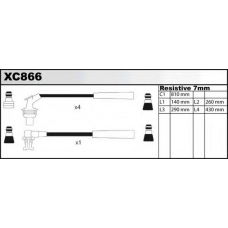 XC866 QUINTON HAZELL Комплект проводов зажигания