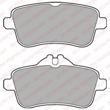 LP2443 DELPHI Комплект тормозных колодок, дисковый тормоз
