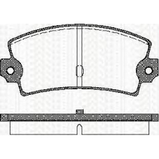 8110 15862 TRISCAN Комплект тормозных колодок, дисковый тормоз