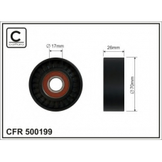 500199 CAFFARO Натяжной ролик, поликлиновой  ремень