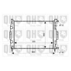 QER2072 QUINTON HAZELL Радиатор, охлаждение двигателя