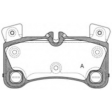 BPA1346.00 OPEN PARTS Комплект тормозных колодок, дисковый тормоз