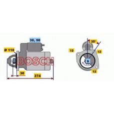 0 001 218 163 BOSCH Стартер