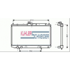 0500481 KUHLER SCHNEIDER Радиатор, охлаждение двигател