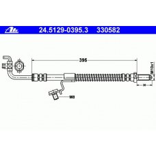 24.5129-0395.3 ATE Тормозной шланг