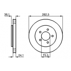 0 986 478 109 BOSCH Тормозной диск