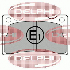 LP39 DELPHI Комплект тормозных колодок, дисковый тормоз