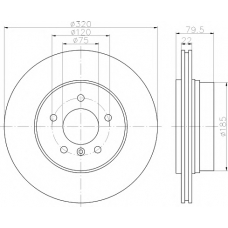 8DD 355 112-252 HELLA PAGID Тормозной диск