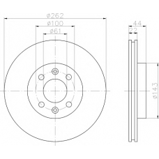 MDC777 MINTEX Тормозной диск