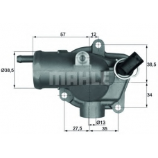 TI 27 92 MAHLE Термостат, охлаждающая жидкость