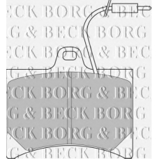 BBP1045 BORG & BECK Комплект тормозных колодок, дисковый тормоз