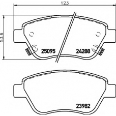 8DB 355 021-131 HELLA PAGID Комплект тормозных колодок, дисковый тормоз