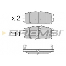 BP3304 BREMSI Комплект тормозных колодок, дисковый тормоз