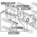 0274-J10LOWF FEBEST Направляющий болт, корпус скобы тормоза